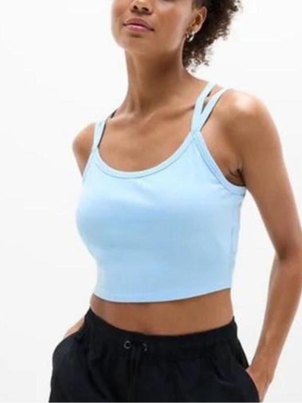 Athleta Ribbed Double-Strap Crop